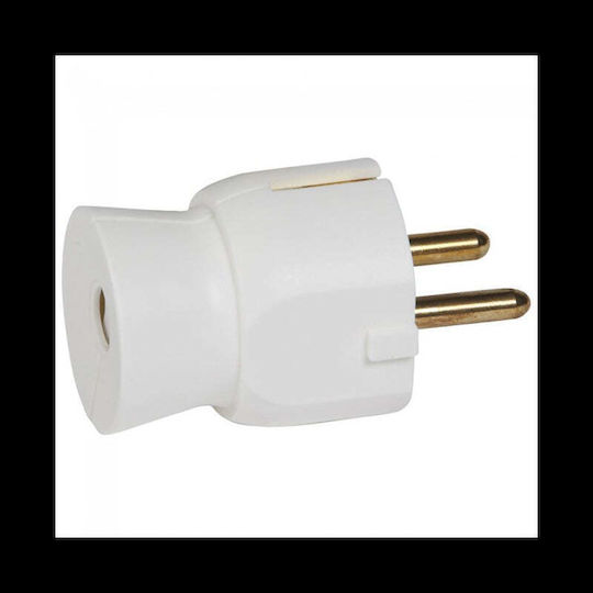Plug 2p+e 16a 250v Legrand White