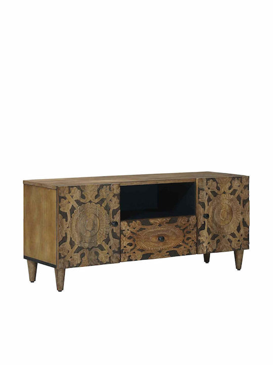 Mobilier TV din Metal și Lemn Maro M105xA33.5xÎ46cm