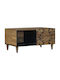 Rectangular Central Wooden Brown Coffee Table W80xD50xH40cm