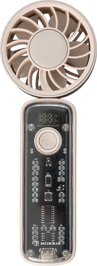 Morris Handheld USB Klappbarer Ventilator Rosa MHF-14103