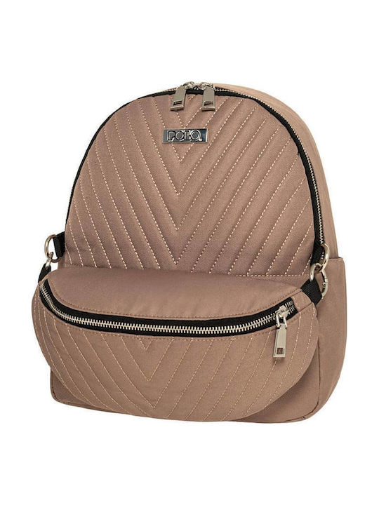 Polo Fabric Women's Backpack Black
