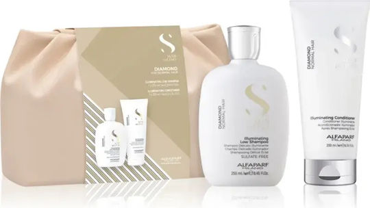Alfaparf Milano Semi Di Lino Diamond Duo Комплект 2 Броя Подаръчен Комплект За Блясък И Хидратация