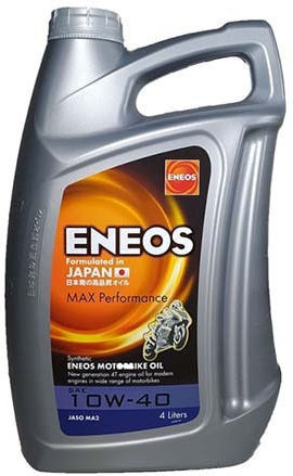Eneos Max Performance 10W-40 Συνθετικό Λάδι Μοτοσυκλέτας για Τετράχρονους Κινητήρες 4lt