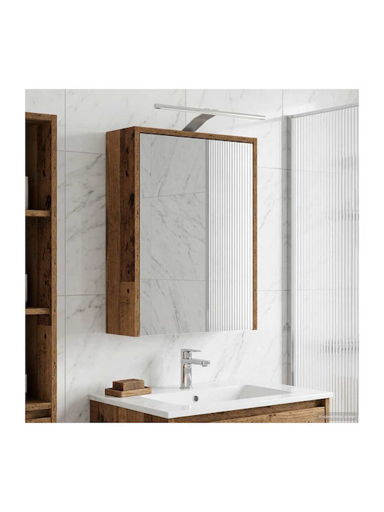 vidaXL Rectangular Bathroom Mirror Led with Cab...