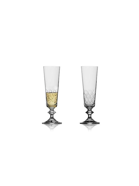 Lyngby Eaton Set Of Champagne Glasses Goblet Glass 160ml 2 Pieces