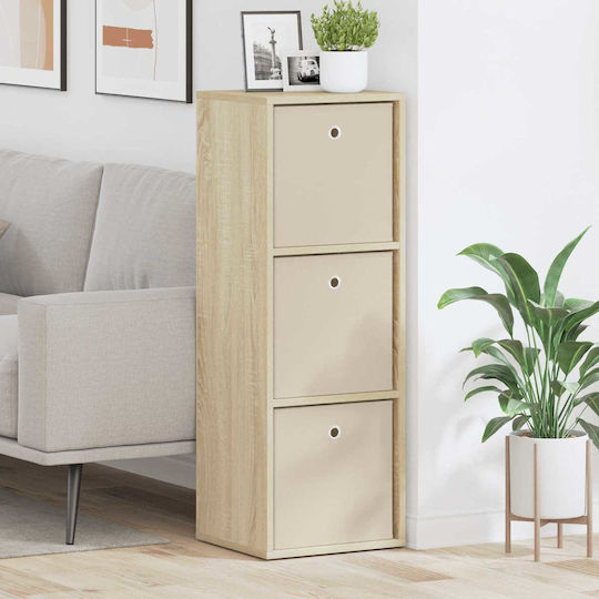Dulap De Depozitare Din Lemn Cu 3 Sertare L35xL32xH99.5cm