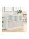 Wooden Storage Cabinet with 3 Drawers M102xW32xH73.5cm