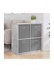 Wooden Storage Drawer Chest with 4 Drawers M68.5xW32xH67cm