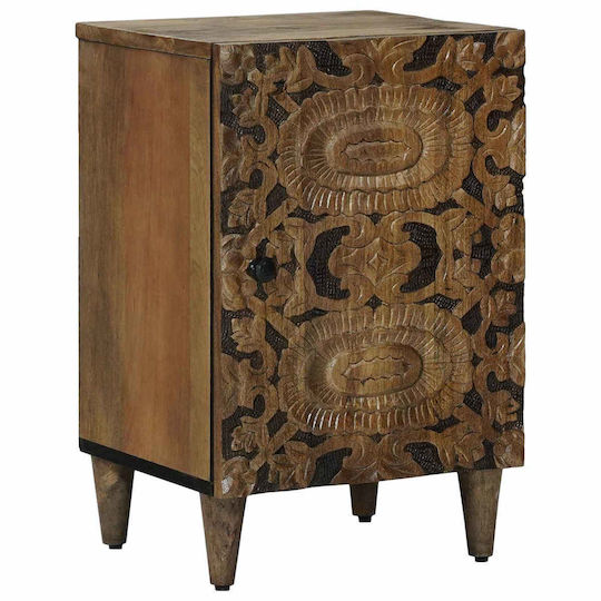 vidaXL Wooden Bathroom Cabinet 38x33.5x58cm Brown
