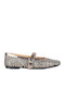 Women's Ballerina Shoes In Silver Colour