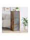 Wooden Sideboard with Drawers Smoked Oak 35x32x99.5cm