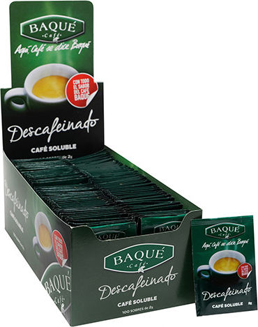 Στιγμιαίος Καφές Baque Decaf Φακελάκια 100 X 2 Gr