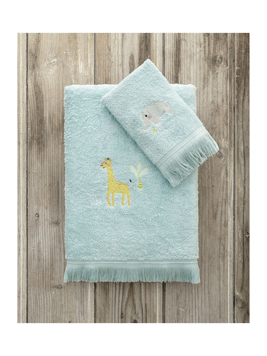 Kocoon Set Babyhandtücher 2 Stück Türkis Gewicht 380gr/m²