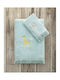 Kocoon Set Baby Towels 2pcs Turquoise Weight 380gr/m²