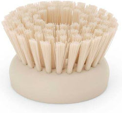 Brabantia Plastic Cleaning Brushes with Handle for Plates Beige 2 Pieces