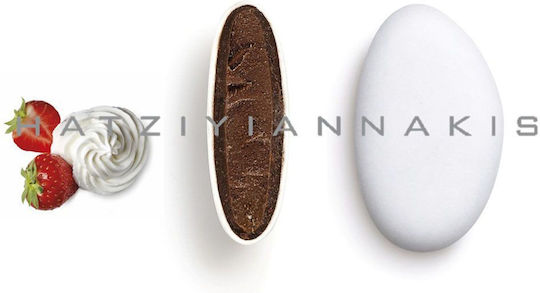 Iliadis Sugared Almonds in Standard Shape with Strawberry Flavour Red 1000gr