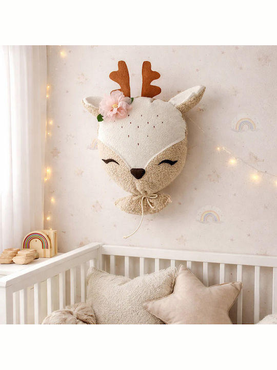 Velvet White Kinderwanddekoration Tier Themen