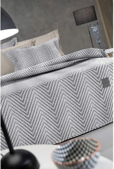 Guy Laroche Vera Vera Tagesdecken Set Mikrofaser Rauch 180x240cm 2Stücke