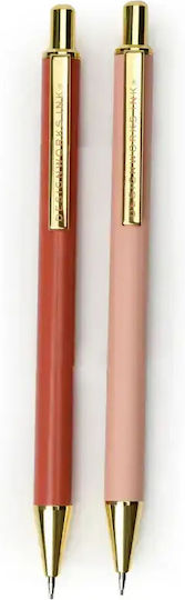 Set Mechanical Pencils Rosewood + Blush 2 Pieces Designworks Ink L 14 Cm