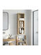vidaXL Badezimmerspiegel mit Regal & Schrank 20x10cm Braune