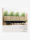 Corner Outdoor Sofa Wooden with Cushions 404x245.5x73cm
