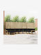 Corner Outdoor Sofa Wooden with Cushions 406x247.5x73cm