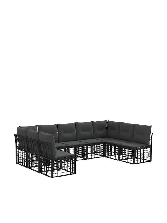 Ecksofa Für Den Außenbereich Kunststoff Mit Kissen
