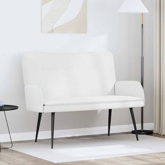 Doppelsitzer Sofa Weiß 115x61x87cm