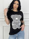 Γυναικείο T-shirt Black