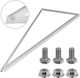 Mounting Triangle Photovoltaic Panels 15-degree Vertical Angle 3 M10x20mm Screws