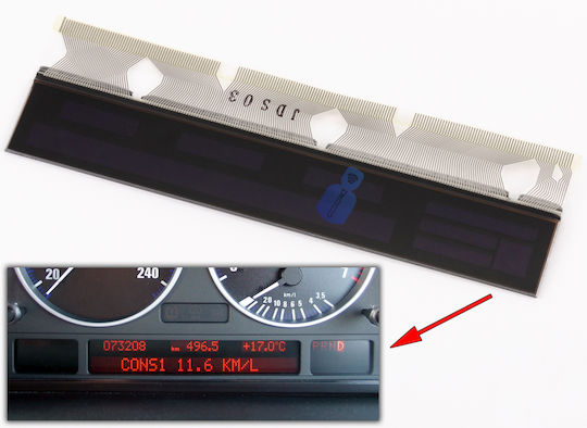 Οθόνη Lcd Καντράν Bmw 5 E39 7 E38 X5 E53 62116907004