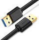Ugreen Cablu Usb Pc Alte Dispozitive "us128" Usb 3.0 M La Usb 3.0 M 1m Negru