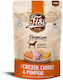 Fisi Dog Adult Grain Free Kοτόπουλο Καρότο & Κολοκύθα 130g Υγρή Τροφή Πρακτικό Φακελάκι Pouch Ειδικά Σχεδιασμένη Τις Καθημερινές Ανάγκες Ενήλικων Σκύλων