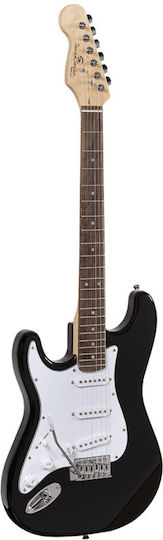 Soundsation Rider Electric Guitar for Left-Handers ST Style Black