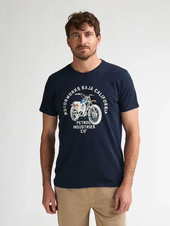 Petrol Industries T-shirt Μπλε