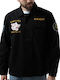 Long Sleeve Overshirt In Regular Fit Camo Black
