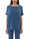 Women's Oversized Blue T-shirt