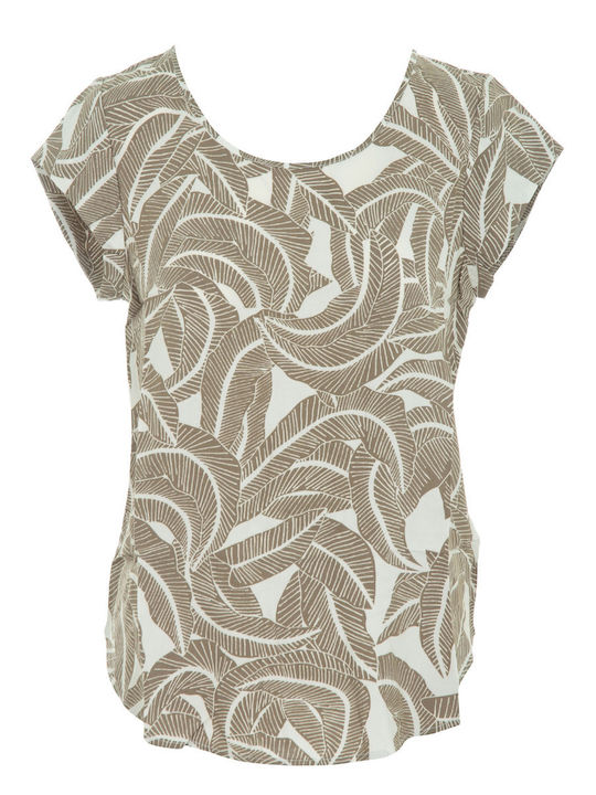 Only Life Γυναικεία Μπλούζα Vaporous Gray Multi