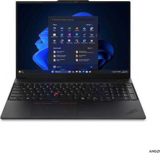 Lenovo ThinkPad E16 Gen 3 (AMD) 16" IPS FHD+ (Ryzen 7-250/16GB/512GB SSD/No OS) (GR Keyboard)