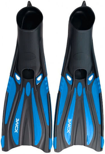 XDive XDive Flipper für Schwimmen Reise Lang Schwarz-Blau