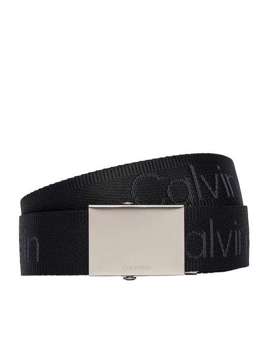Plaque Men's Belt Black