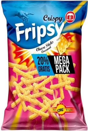 Fripsy Γαριδακια-sticks Crispy Mega Pack Cheese Sticks 120gr