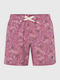 Men's Swimwear Shorts Purple with Patterns