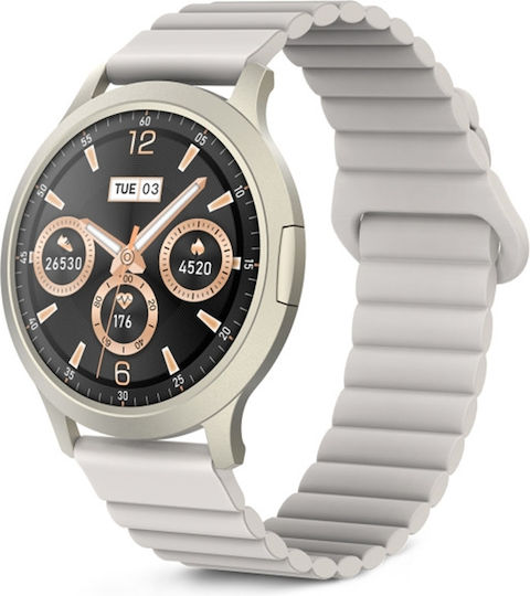 Ksix Core 3 Aluminium Smartwatch With Heart Rate Sensor (Champagne)