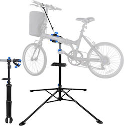 Professional Bike Repair Stand Zola Adjustable Height 108-190 Cm Clamp Grip 25-55 Mm Supported Weight 30 Kg Metal Plastic Black Blue