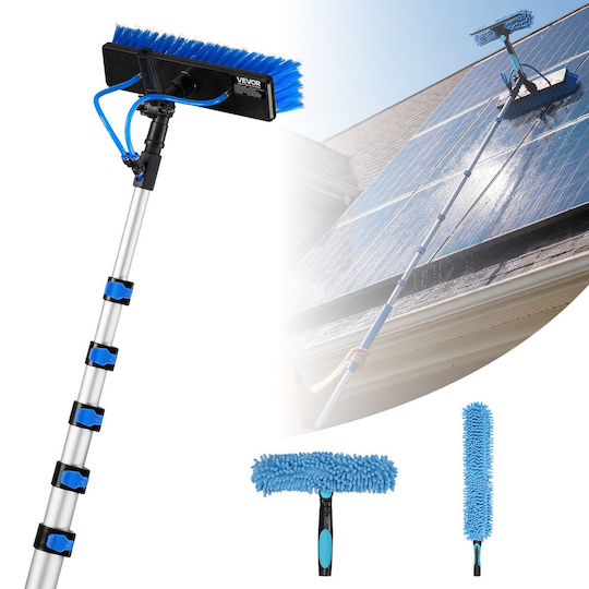 Vevor Solar Panel Cleaning Set Telescopic Handle 12.03m Rotating Brush Tyndcbqjtjh217ppr001v0