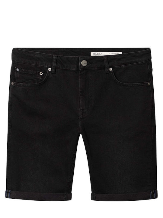 Herren Denim Shorts Schwarz 11969