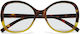 Okkia Lesebrillen +2.50 in Gelbe Farbe OK049HY