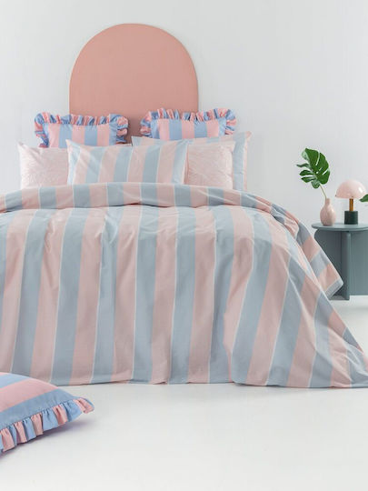 Palamaiki City Life Cl200 Bed Sheets Set King Size 270x260cm Multicolour 4 Pieces