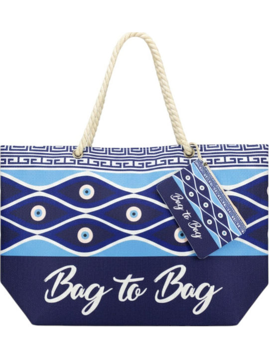 Bag to Bag Υφασμάτινη Τσάντα Θαλάσσης με Πορτοφ...
